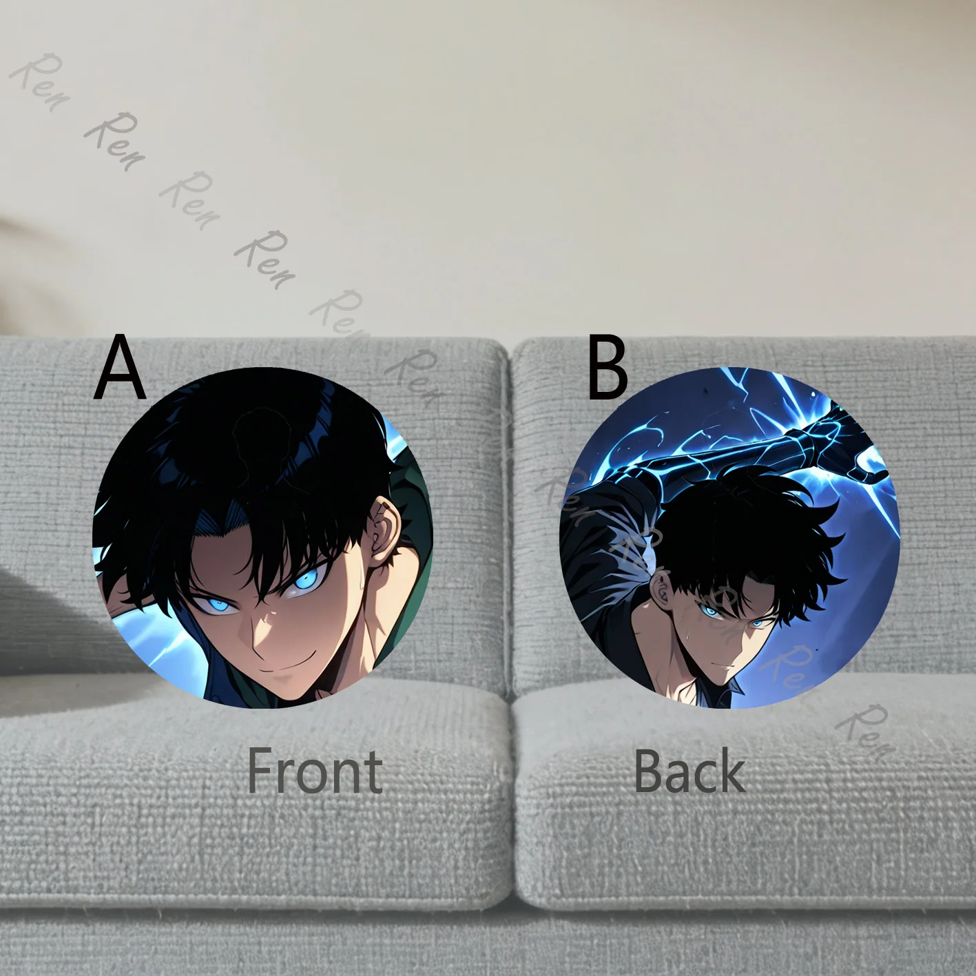 Dakimakura Anime Sung Suho Pillow Cover Sofa Cushion Double-side Print Throw Pillow Case 40X60cm