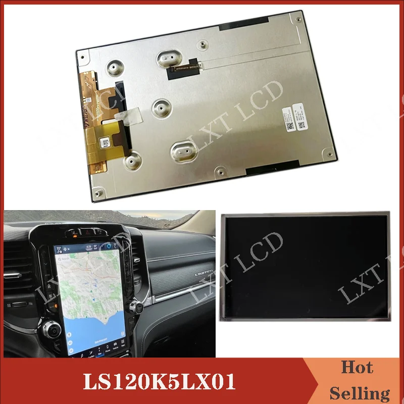 LS120K5LX01 LS120K5LX01B Original 12 Inch LCD With Touch Screen For Dodge Ram 1500 2500 3500 UC5 2022-2024 Navigation LCD