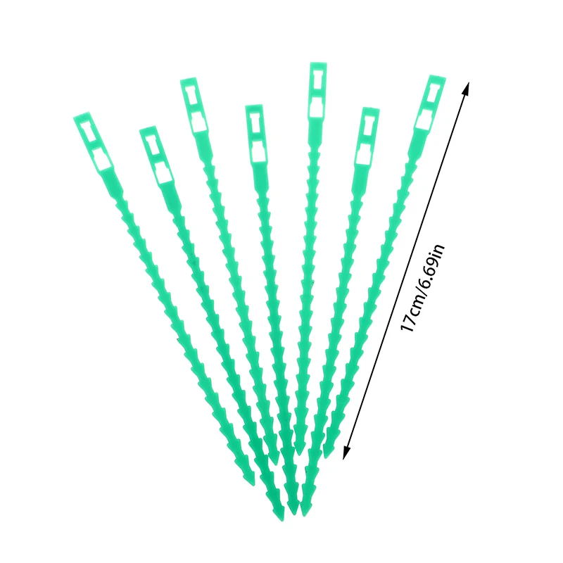 100Pcs/pack Reusable Garden Cable Ties Plant Support Shrubs Fastener Tree Locking Nylon Adjustable Plastic Cable Ties Tools