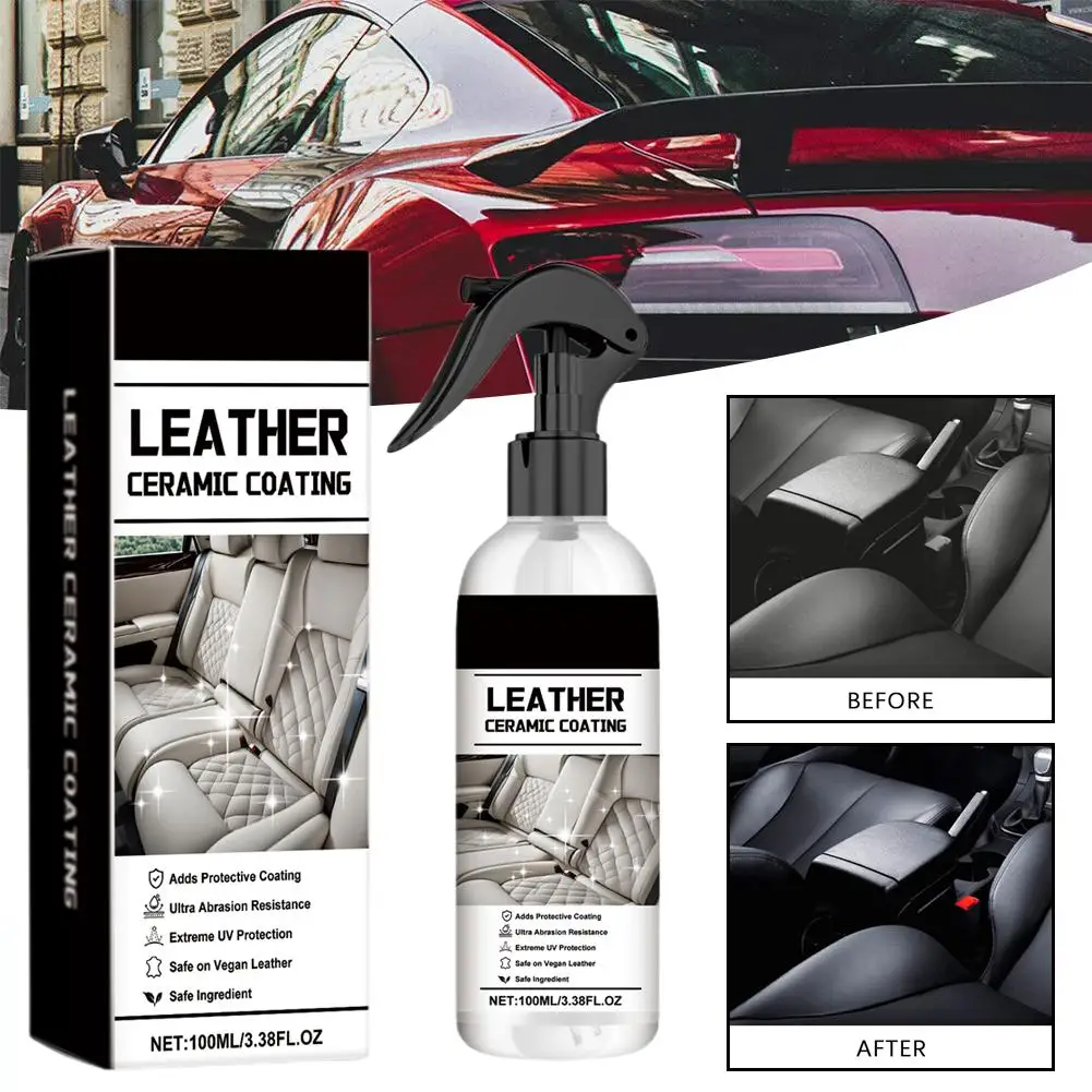 Auto Leer Keramische coating Spray Leerrenovatie Verhelderend Onderhoud Reiniging Decontaminatie Polijsten Spra X1K0