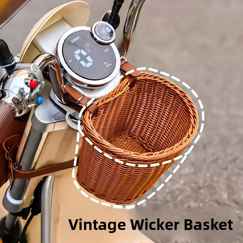 

Large Capacity Storage Basket Front Mounted Vehicle Bicycle Hanging Bag Waterproof Durable Accessories for Yadea Bikes