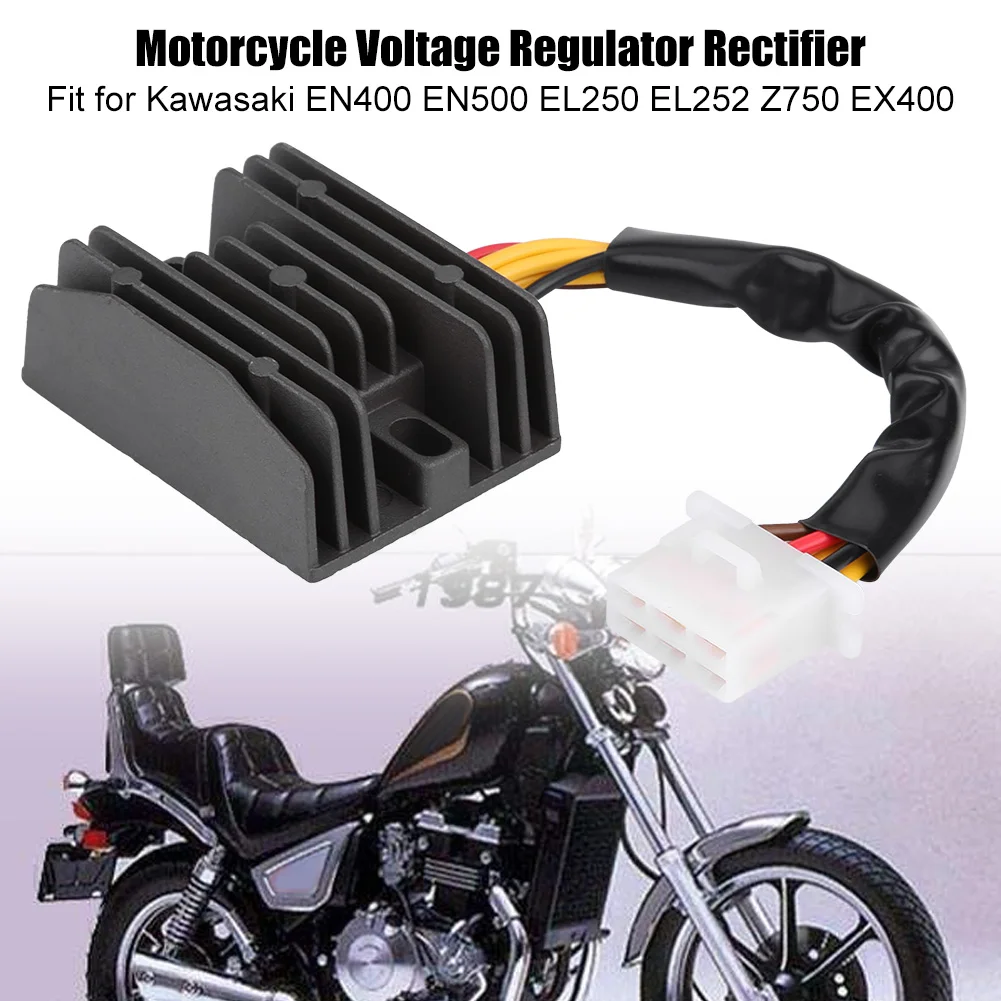 Voltage Rectifier Motorcycle Voltage Regulator Rectifier for  EN400 EN500 EL250 EL252 Z750 EX400 Voltage Regulator