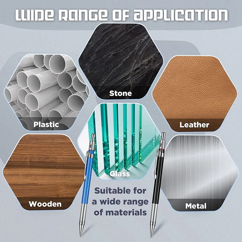 12 шт., цветные стержни, механический карандаш, металлический маркер для строителей, металлических работ, сантехников