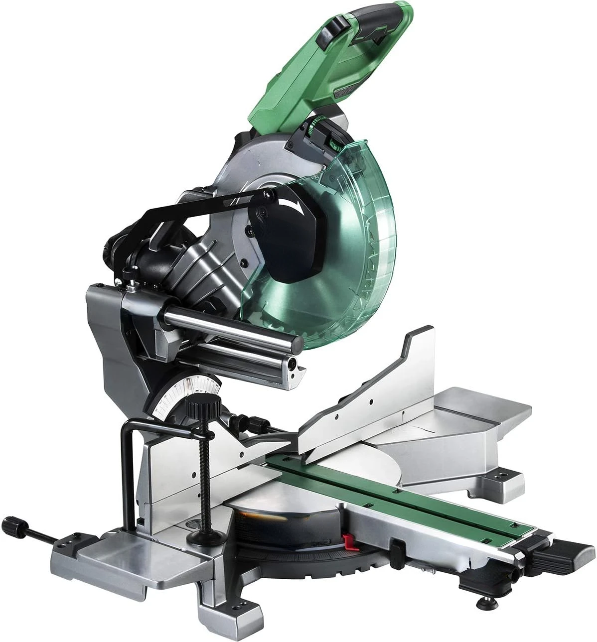 MultiVolt 36V Sliding Miter Saw 10-Inch Blade Dual Bevel Includes Battery & Charger C3610DRAQA , Green