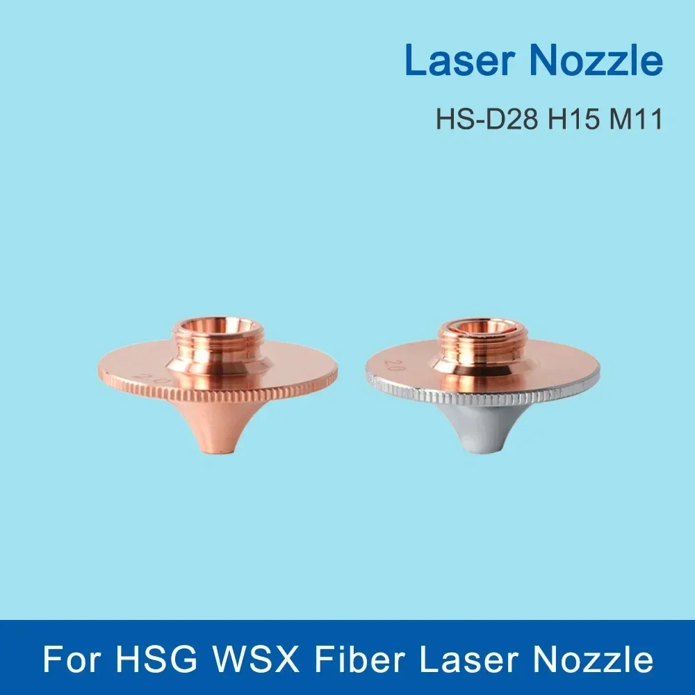 

Fiber Laser Nozzle Single/Double Layers Dia.28 H15 Caliber 0.8-5.0 For PR/HSG/WSX Fiber Laser Cutting Head