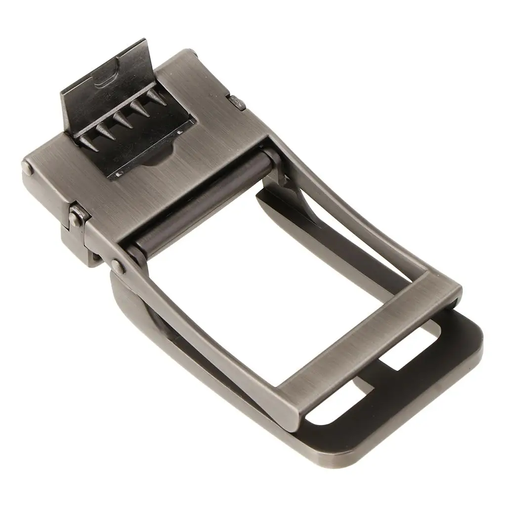 الرجال سبيكة حزام السقاطة التلقائي الشريحة مشبك استبدال رمادي فاتح أسود #3