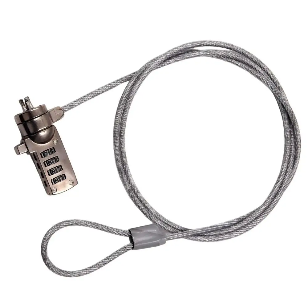 

Computer Lock Security Guarantee With Key Cable Chain Anti-theft 4-digit Password for Laptop Anti-theft Lock Computer Accessorie