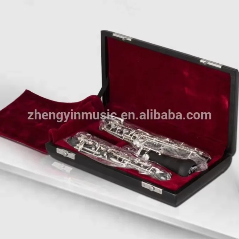 

Hooqu C Key Automatic Ebony Body Oboe Sliver Plated Oboe