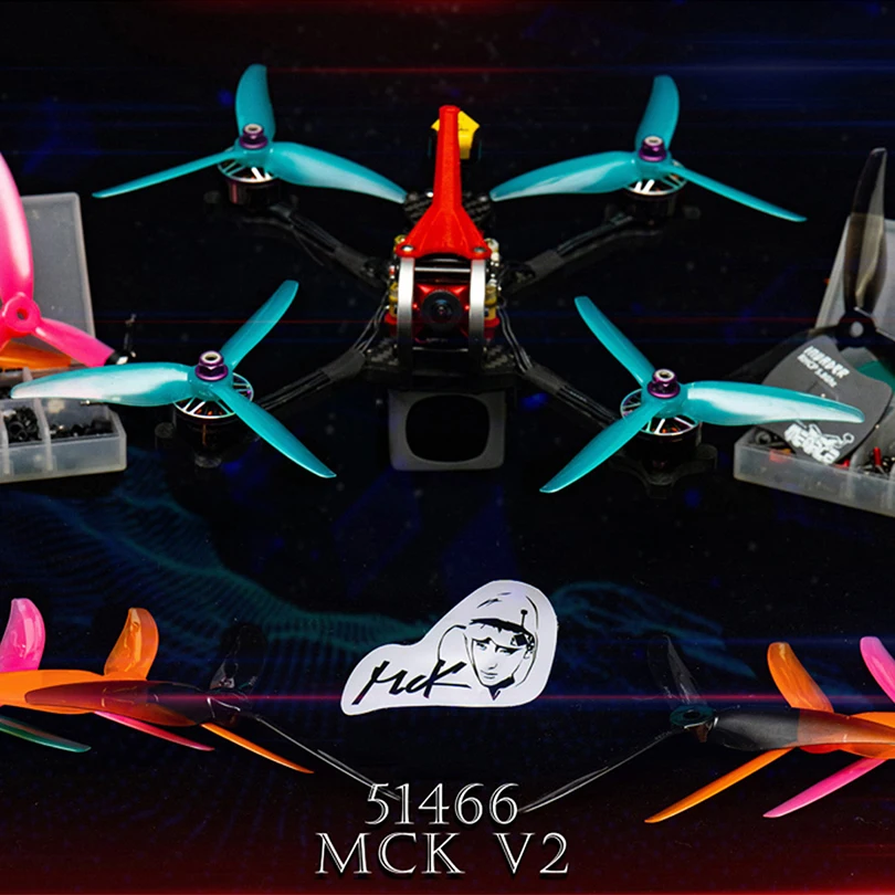 Axisflying 5-Zoll True X FPV Freestyle Rahmen aus T700 Kohlefaser mit 51466 V2 3-Blatt-Propellern DIY Quadcopter-Kit für 4-6S FPV Drohne – Detail 37