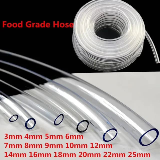4mm 6mm 8mm10mm 12mm Wąż PVC Przezroczysta rura Rury spożywcze 8mm Rura gumowa Węże Rurki akwariowe Wąż pompy Wąż węży