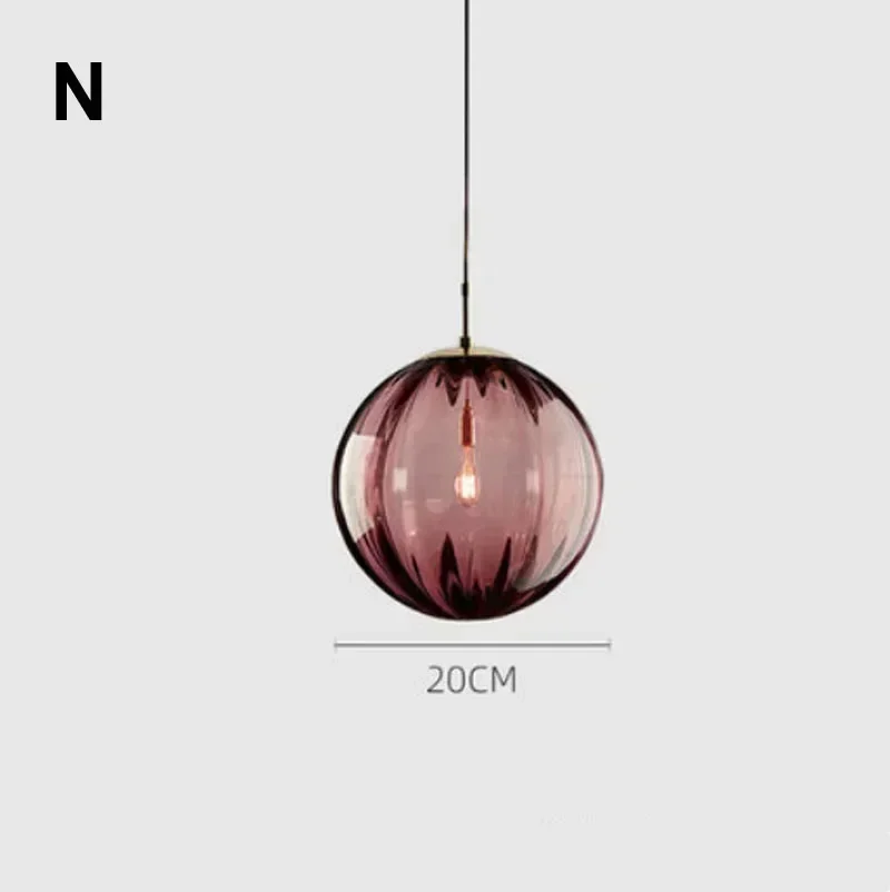 Moderne hanglamp met Scandinavisch gekleurd glas, kroonluchter voor woonkamer, eetkamer, slaapkamer, kamerdecoratie, huisdecoratie