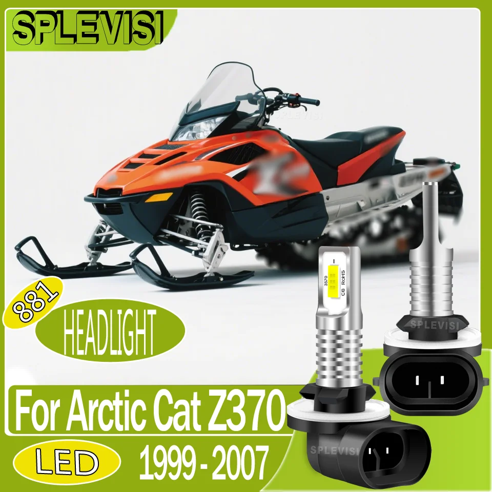 

Plug-and-Play Long-Lasting motorcycle Headlight LED Bulbs 881 For Arctic Cat Z370 1999 2000 2001 2002 2003 2004 2005 2006 2007