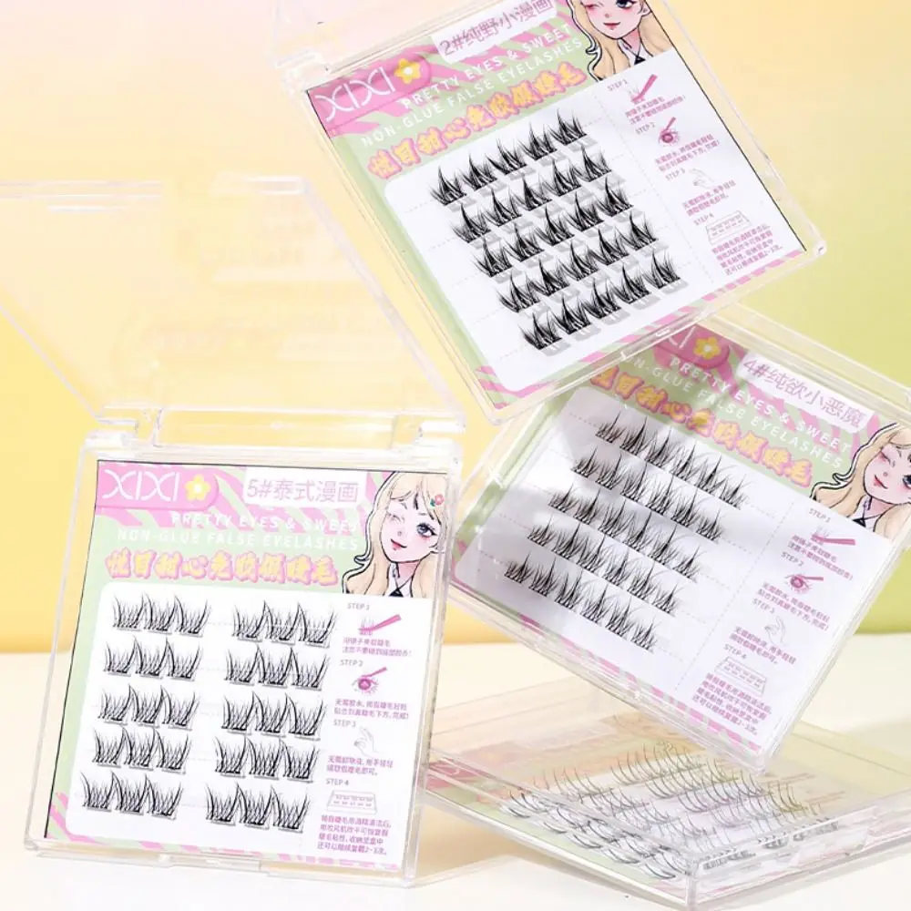 

Sweet Self-adhesive Lash Clusters DIY Reusable Adhesive False Eyelashes Individual Long Lasting False Eyelash Clusters