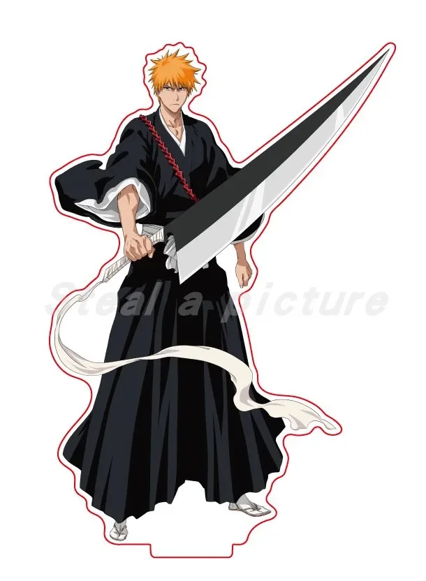 Game Kurosaki Ichigo Kuchiki Byakuya Hisagi Shuuhei Hitsugaya Toushirou Figure Doll Anime Acrylic Stand Model Cosplay Toy Gift