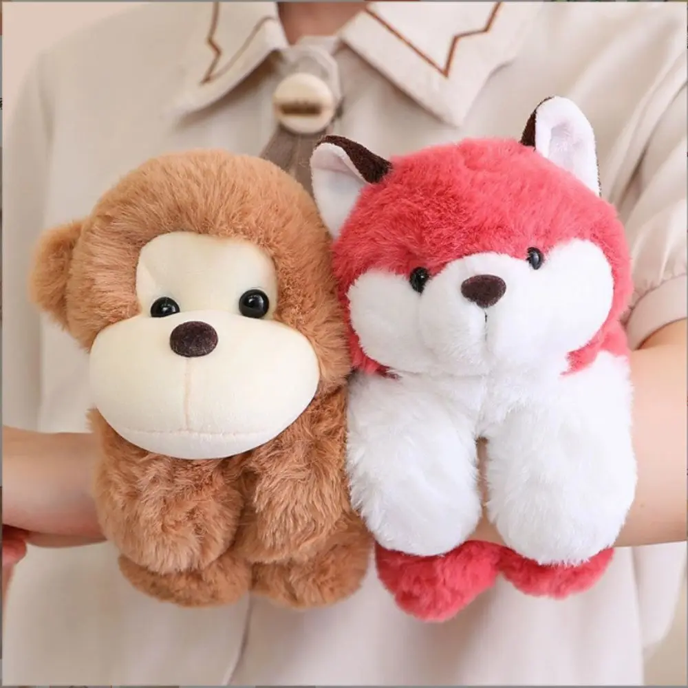 Bonitas pulseras de bofetada de capibara de peluche, muñecos de peluche de dibujos animados, pulsera de bofetada de capibara, juguete para regalo interactivo