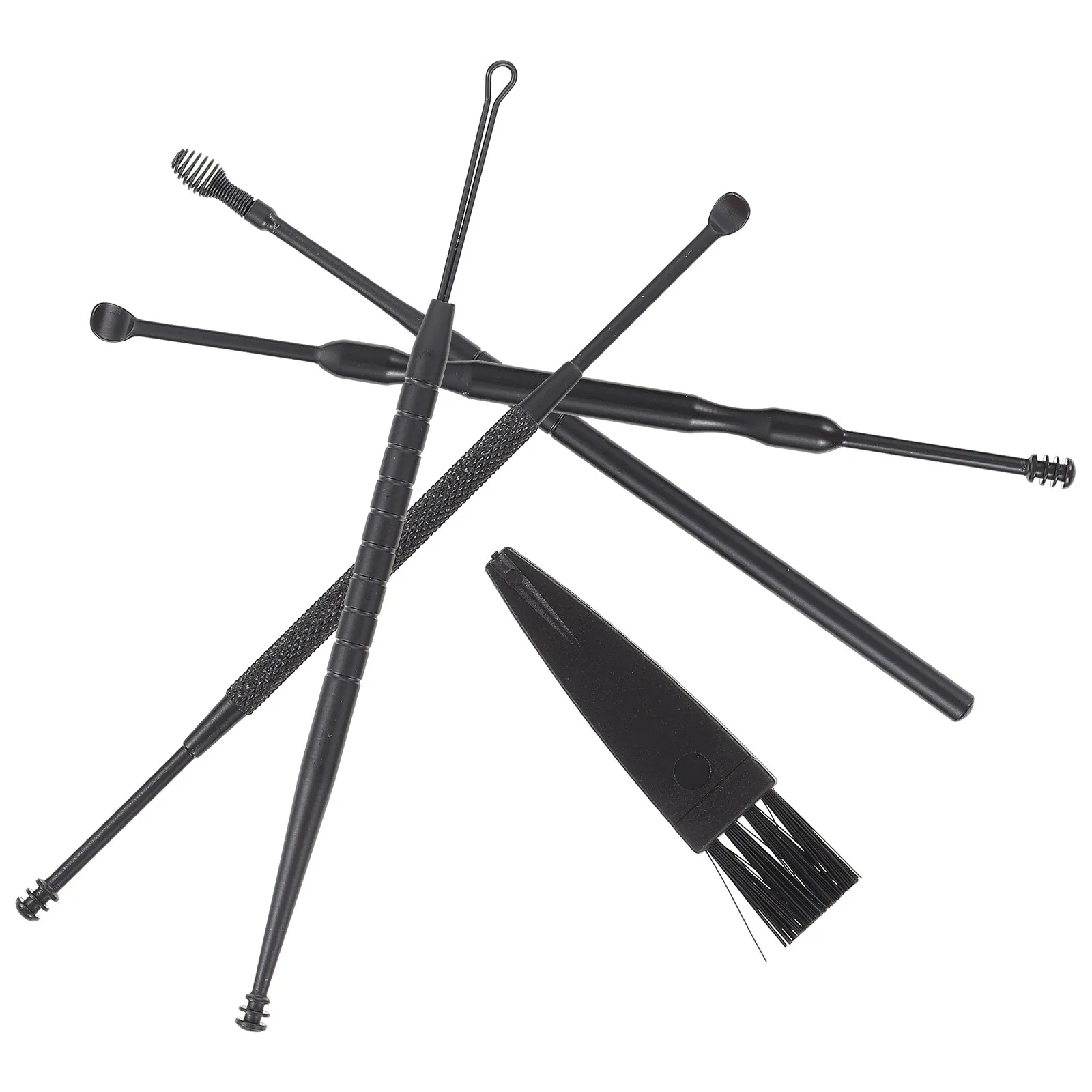 

1Set Stainless Steel Double-Head Earwax Scoop Professional Ear Cleaning Tools for Family Travel Use Canal Cleaner Kit