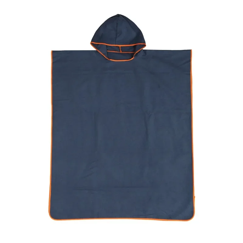 رداء حمام سريع الجفاف بغطاء للرأس ماص، منشفة حمام فائقة الامتصاص للسباحة واللياقة البدنية واليوجا والشاطئ #2