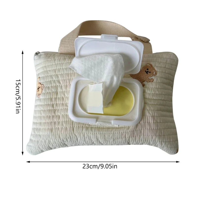 Baby Stroller Wet Wipes Organiser Case Storage Bag Convenient Tissue Storage Solution for Busy Parents