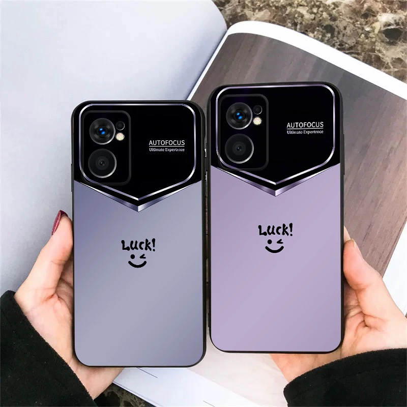 สีม่วงอ่อนความสุขสําหรับ OnePlus 8 9 11 12 13 10 Pro 9RT 8T 12R Ace 5 2V Nord CE 2 4 Lite N20 SE 30 N200 TPU soft เคสโทรศัพท์