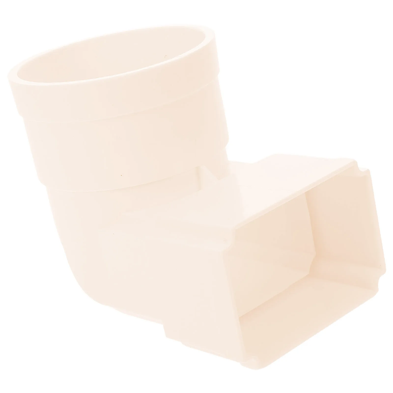 Conector de calha redonda quadrada, tubo universal de conector de calha plana para sistema de drenagem de telhado, material resistente