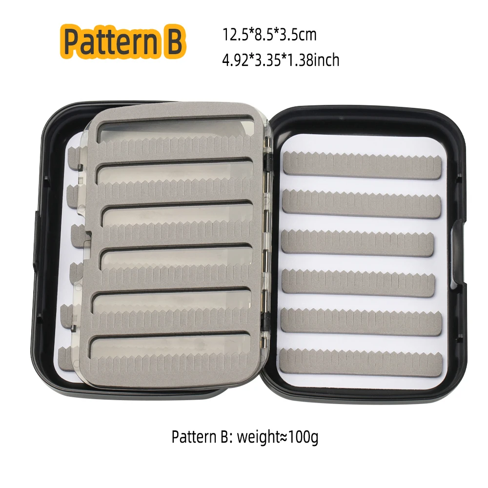 Wifreo Fly Fishing Flies Box Waterproof Trout Bass Nymph Flies Collect Box Fishing Tackle Hook Storage Tackle