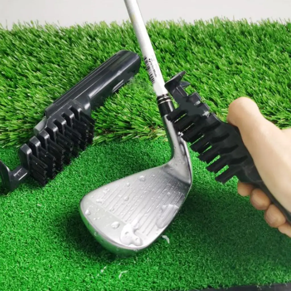 

Щетка для чистки клюшек для гольфа 2 в 1 с распылителем воды и заточкой для шлицов, для мытья клюшек и мячей