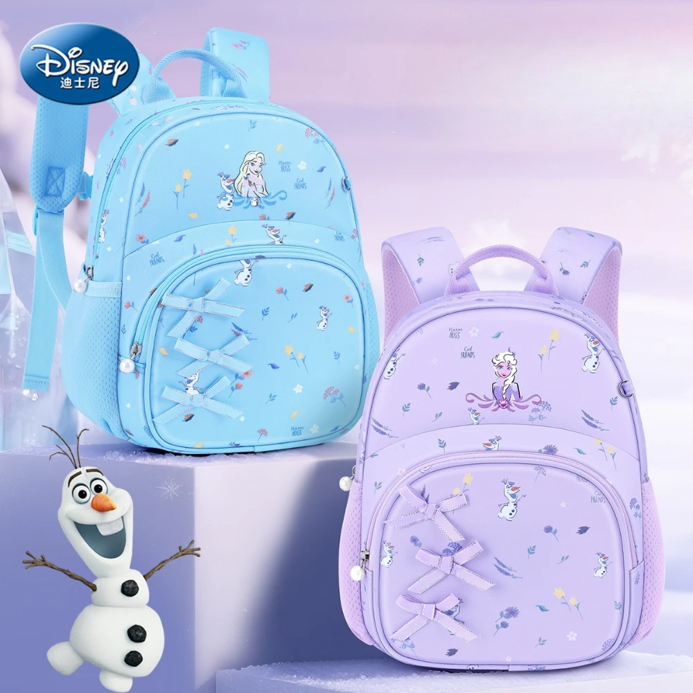 

Disney Frozen Elsa Princess Cartoon Kindergarten Backpack Ultra-Light Kids Cute Schoolbag Pressure-Reducing Travel Rucksack Gift