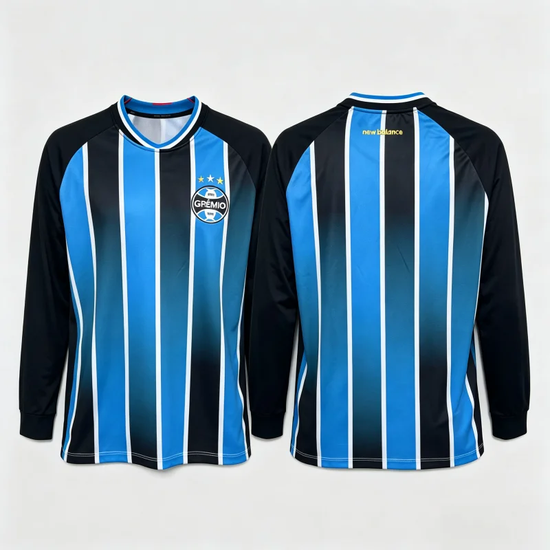 2026-27 New 3D Printed Gremio Home Fans Customized Long T-shirt Comfortable Sports Speed Drying Casual Men's and Women's Styles