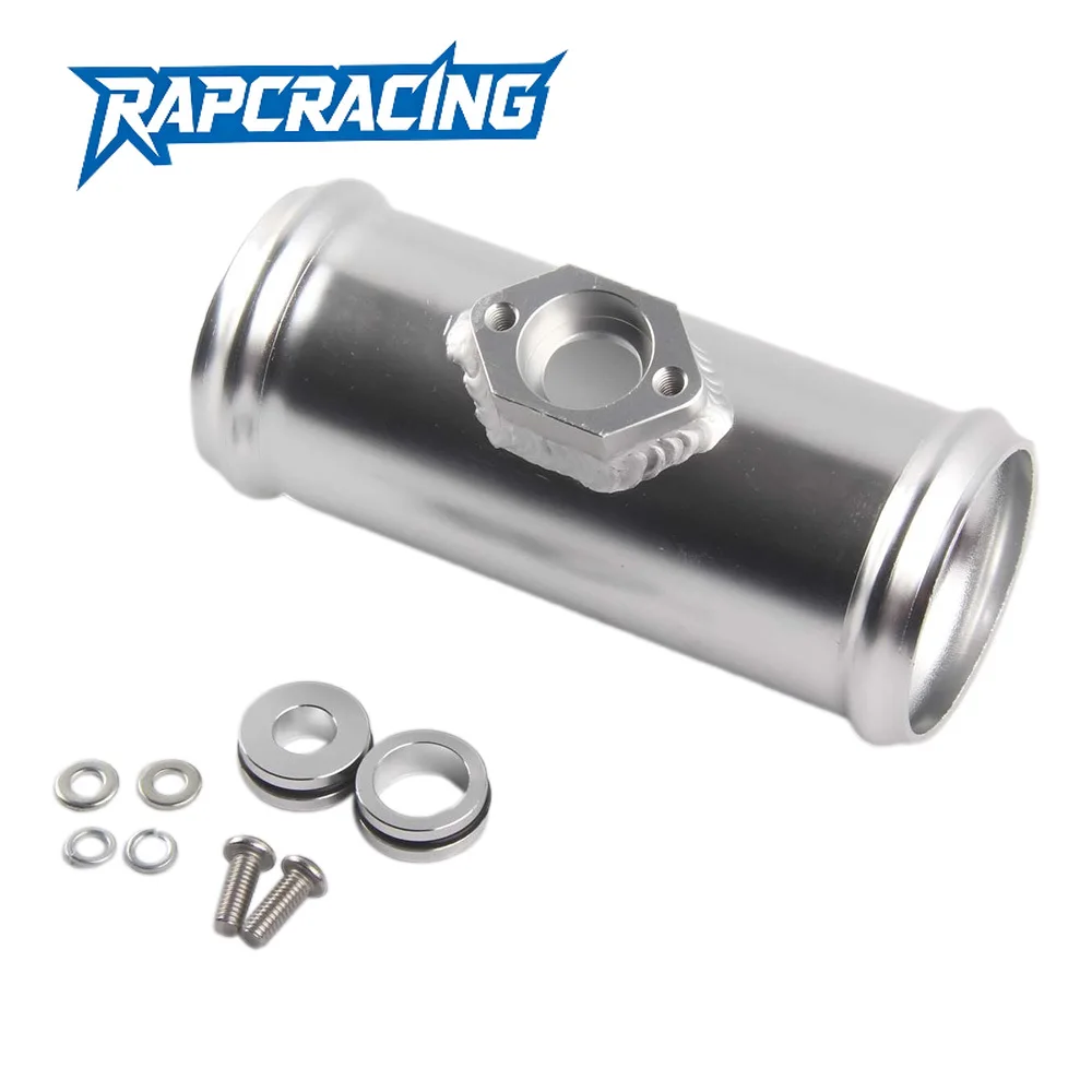 2,5" 63mm Aluminium-Flanschrohr mit Adapter passend für Jetta Golf Beetle A4 MK4 1.8T Kartensensorflansch