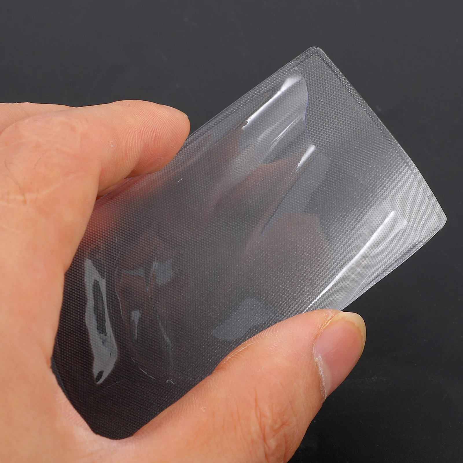

56 Pcs Cover Clear Credit Holder Frosted Name Tag Social Security Protector Reusable Id Badge Card Sleeve Protectors Id Card