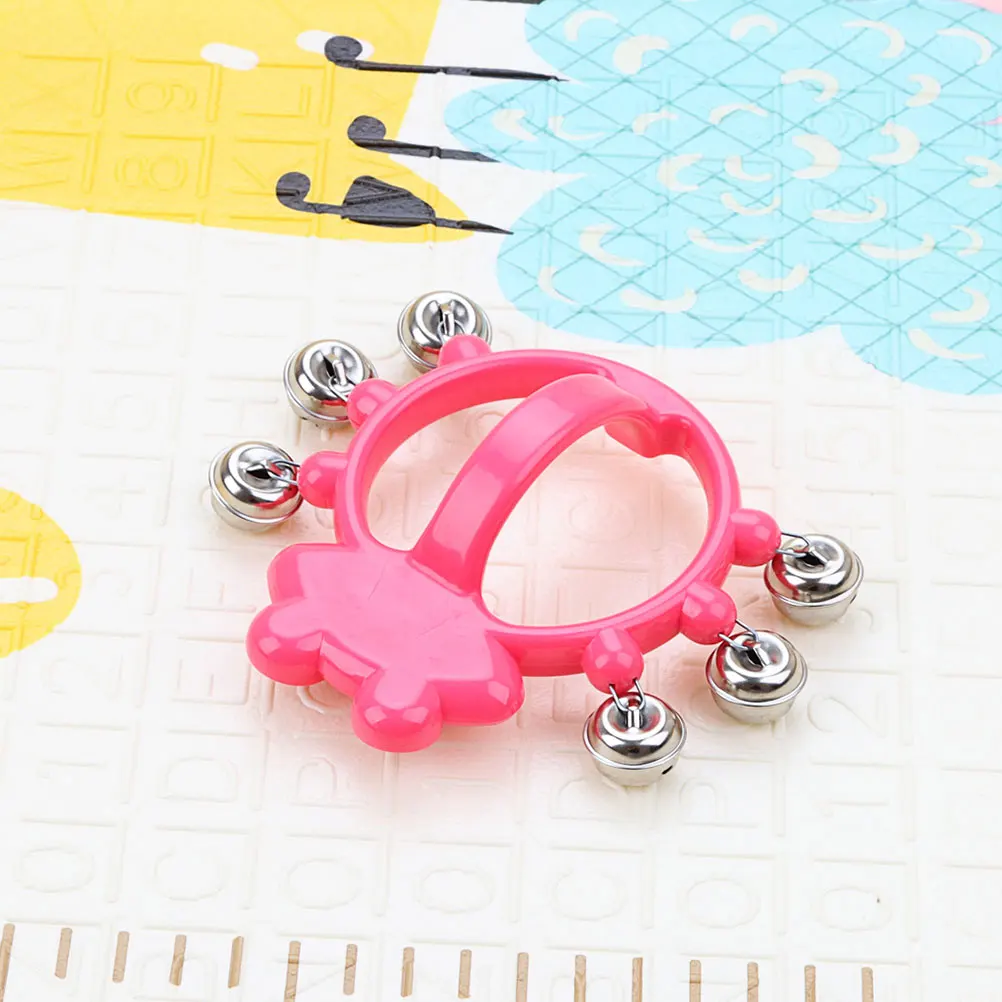 

Rose Bell W209 Baby Musical Instruments H held Tambourine Toy Percussion Instrument Plastic Educational