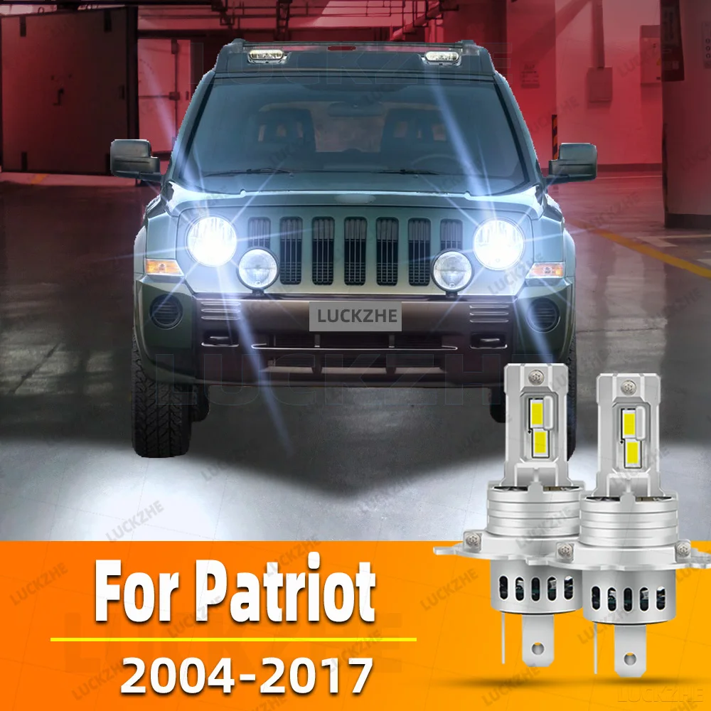 

2pcs Car Led Headlight For Jeep Patriot MK74 High Low Beam 2004 2005 2006 2007 2008 2009 2010 2011 2012 2013 2014 2015 2016 2017