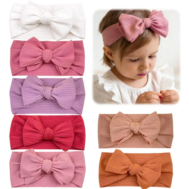 

Набор из 3 игривых широких эластичных повязок на голову для девочек: модные, яркие, стильные, надежно фиксирующие волосы, для повседневных причесок