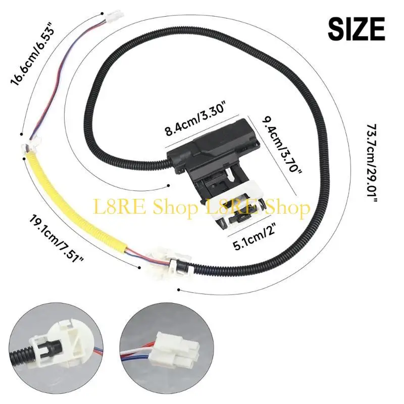 L8RE غسالة غسالة مفتاح قفل استبدال لـ W10838613VP W11253733 MVWX655DW1 ATW4675EW0 غسالة ملابس الغسالة.