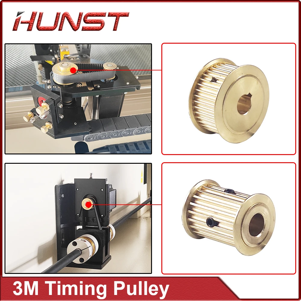 Imagem -04 - Hunst Cobre Sincronização Engrenagem Sincronismo Polia Htd Synch Motor Roda para Faça Você Mesmo Co2 Laser Gravura Máquina de Corte 3m