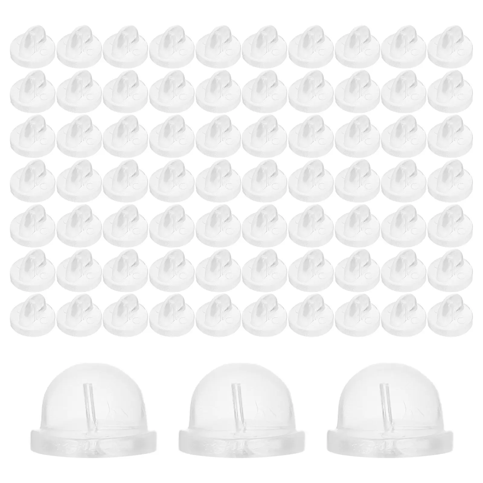 

150Pcs Universal Rubber Pin Backs Locking Clasp Secure Badge Backings Lapel Brooch Pin Keepers Replacement Parts