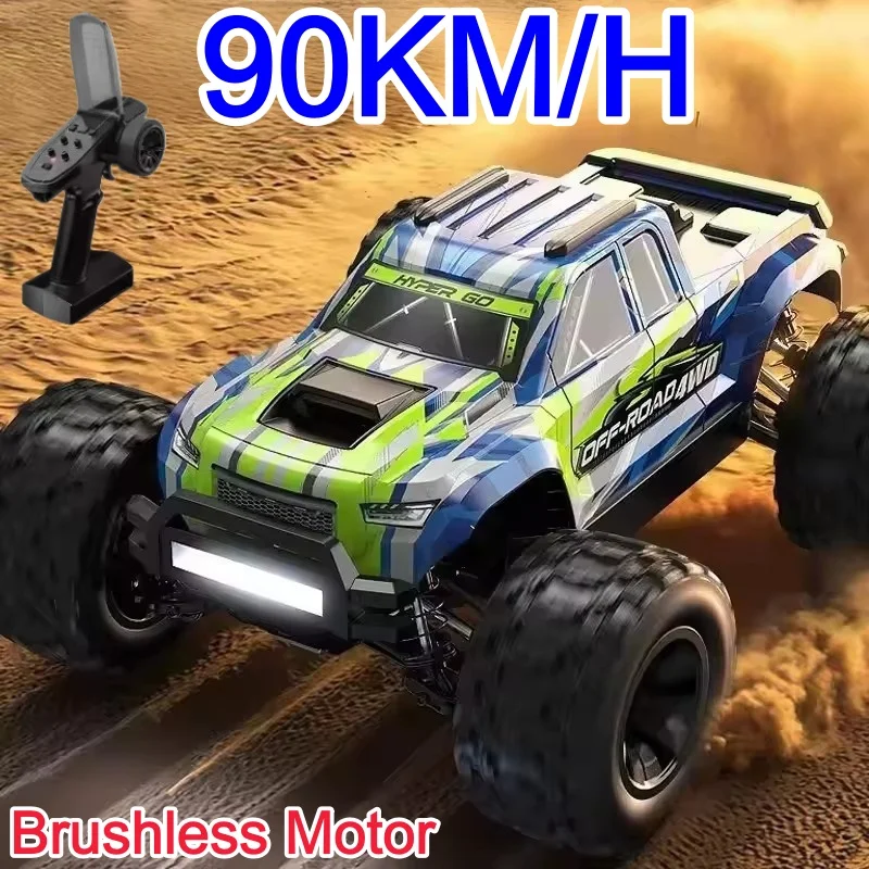 1:14 4WD 90KM/H High Speed RC Racing Car Off-road Racing High Speed Brushless 2.4G Remote Control Car Truck Truck Electric Toys