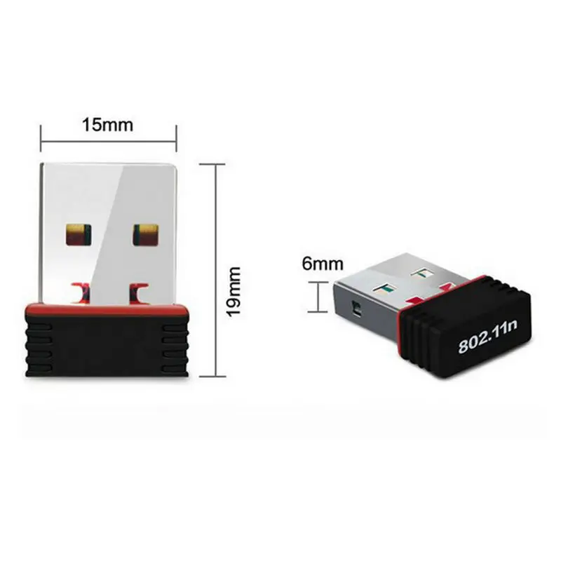 ใหม่ Realtek USB ไร้สาย 802.11B/G/N Lan การ์ดอะแดปเตอร์เครือข่าย Wifi RTL8188