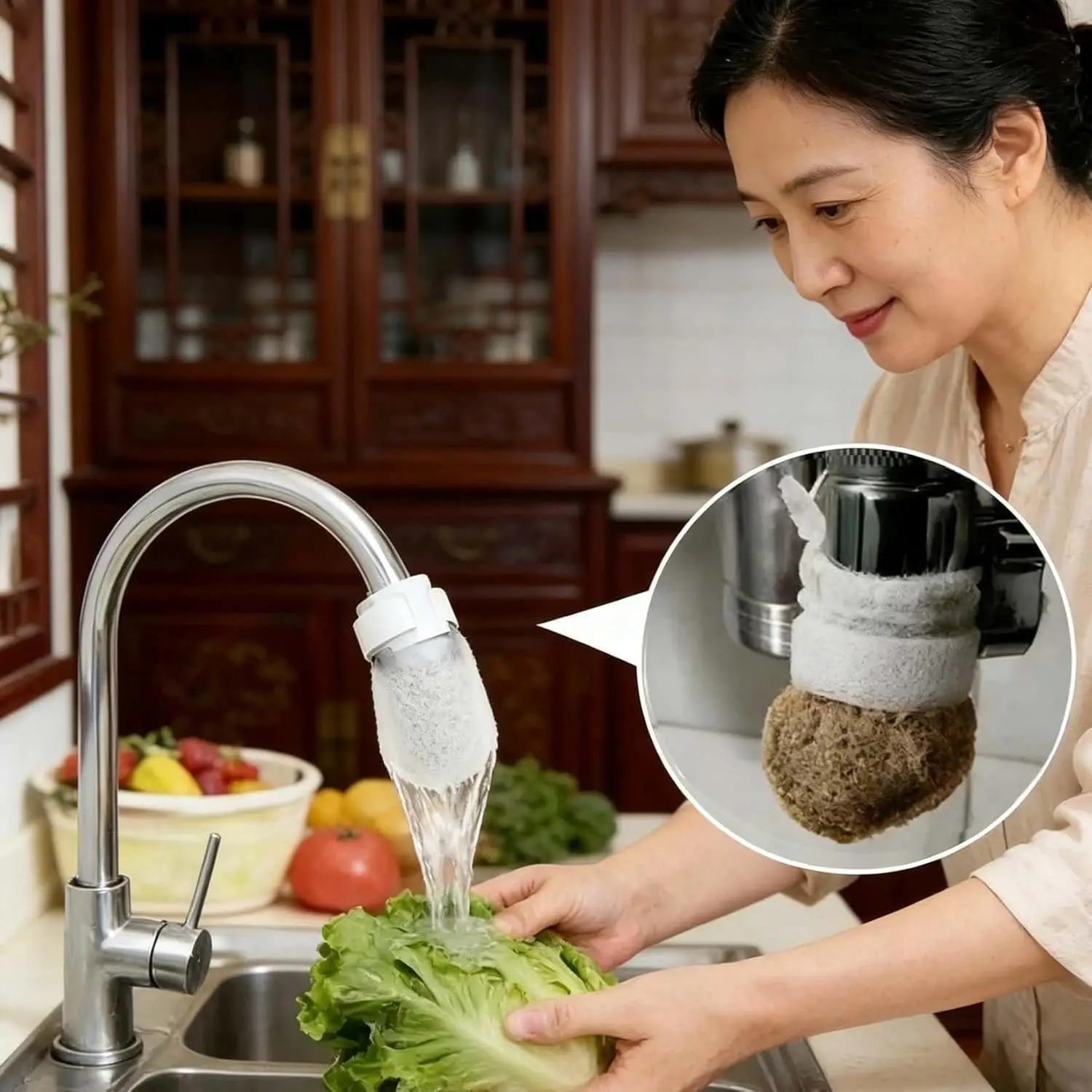 Faucet Filter Cotton Anti Splash Thickened Tap Water Purifier Bag Universal Kitchen Bathroom Sink Mesh Strainer Replacement