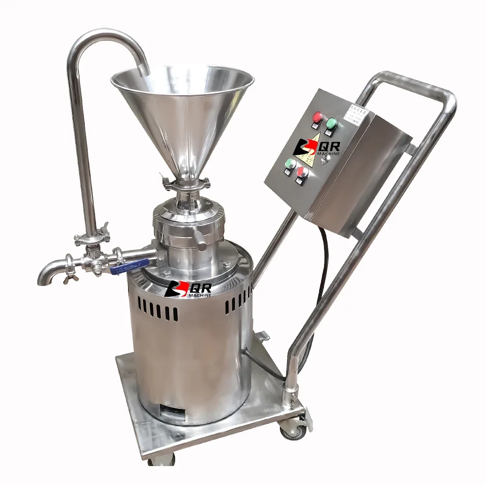 ginger garlic paste making machine groundnut processing machine grease colloid mill