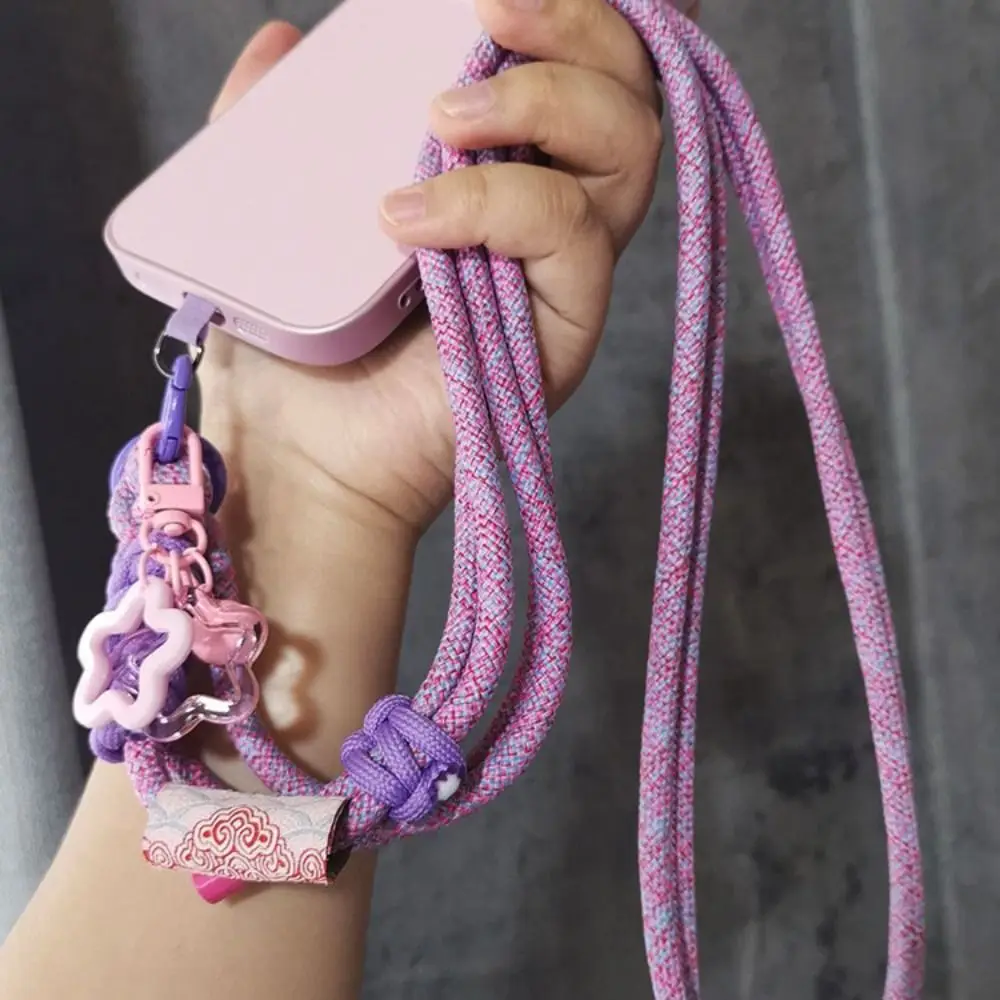 

Chain Rope Mobile Phone Back Clip Holder Bowknot Back Clamp Phone Back Clip Bracket Anti-Lost Auspicious Cloud Pattern