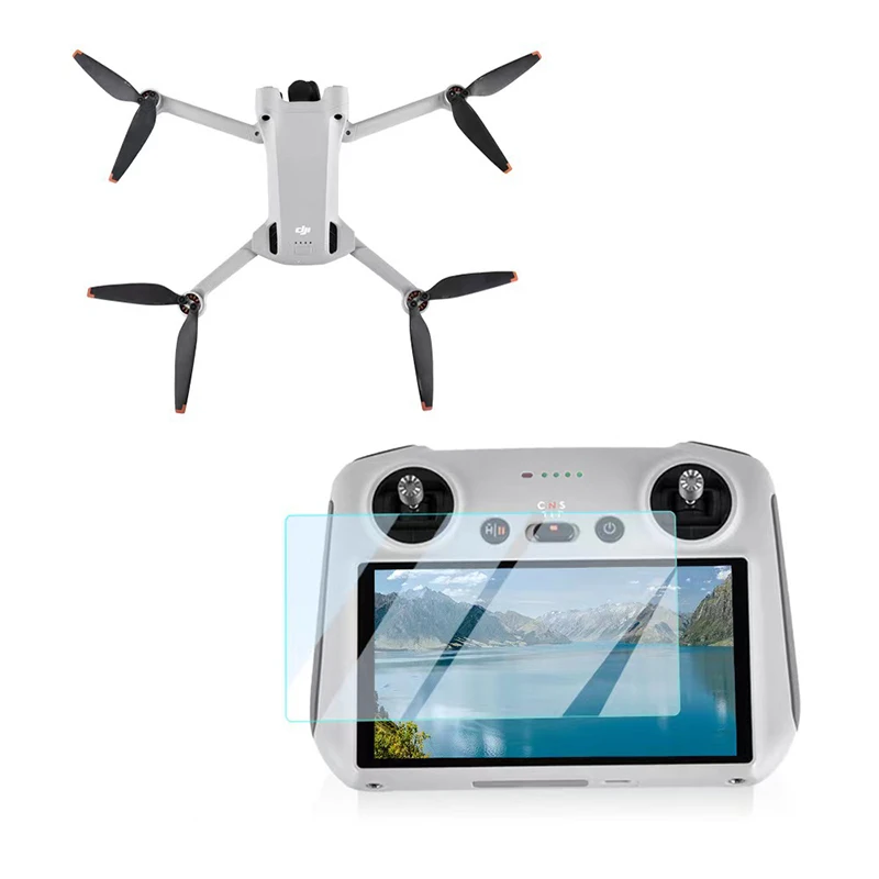 2 stücke Schutz Film für DJI Mini 3/3 Pro Mini 4 Pro HD Glas Screen Protector Anti-Scratch-bildschirm Film RC 2 Fernbedienung Zubehör – Detail 6