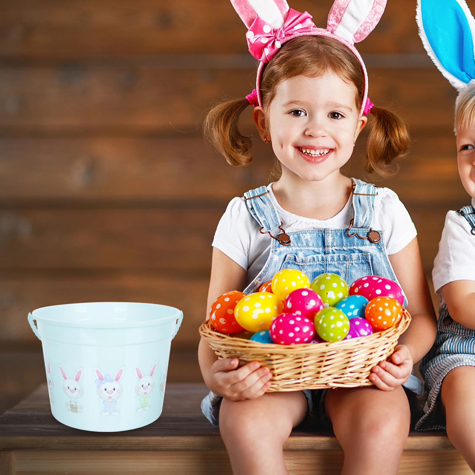 

Plastic Beach Bucket Child S Toy Rabbit Pattern Storage Container Outdoor Kids Toys Safe Material Durability Strong