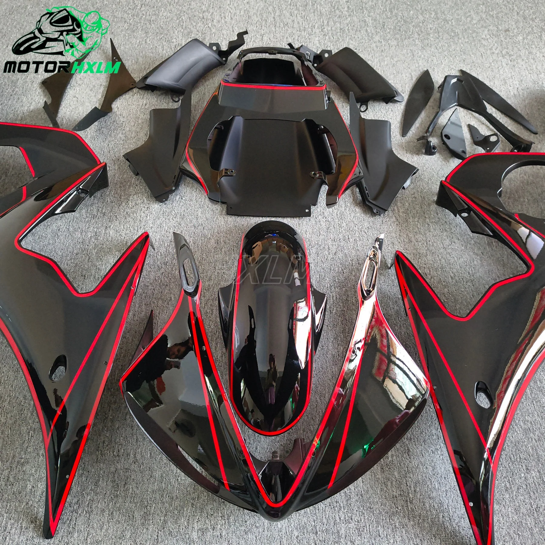 ABS High quality bodywork for YAMAHA R6 fairing kit 2003 2004 2005 matte black Fit YZF R6 fairings 03 04 05 4