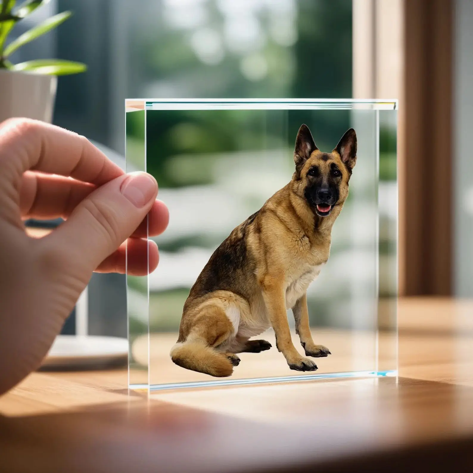 7“ Personalised Acrylic  Photo Plaque UV Printing Photo frame customized Gift For Mothers Day Valentine's Day christmas