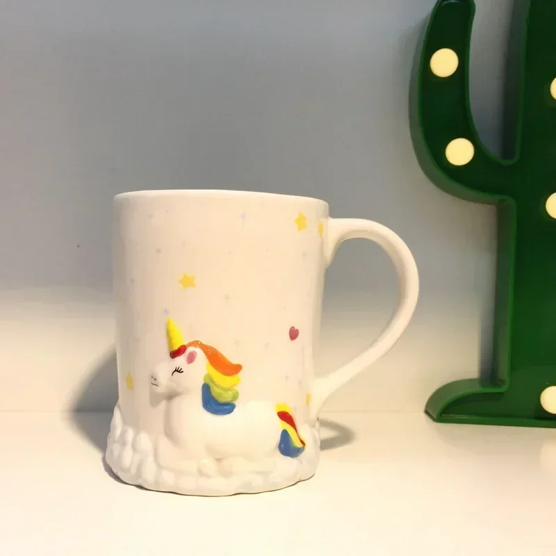 Animal Unicorn Ceramic Mug Creative Animal Handle Water Cup Coffee Mugs and Cups Funny Coffee Cups Kawaii Mug Eco Friendly