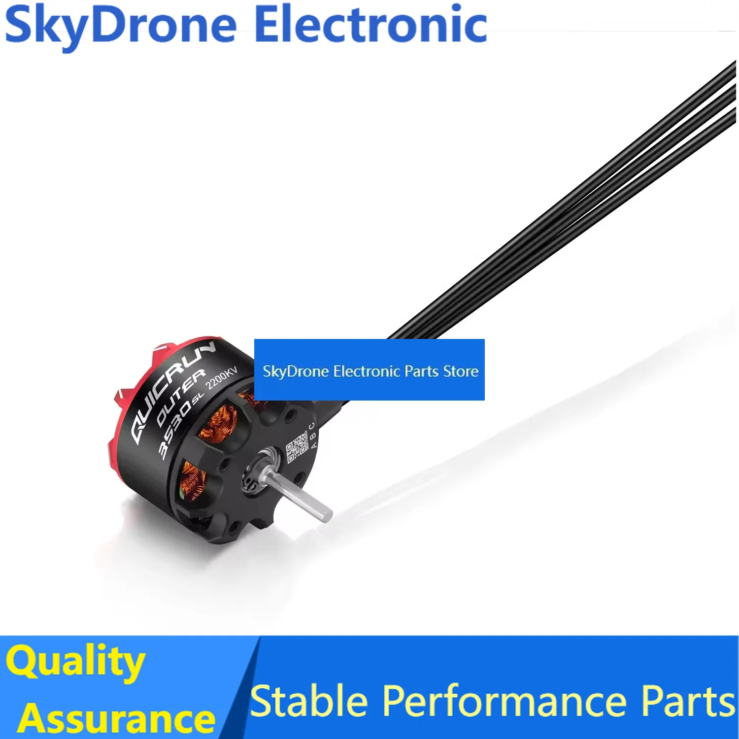 SkyDElHobbyWing QuicRun Outer 3530 SL 1700KV/2200KV Brushless Motor WP 10BL80 80A ESC For 1/10 RC Remote Control Climbing Crawle