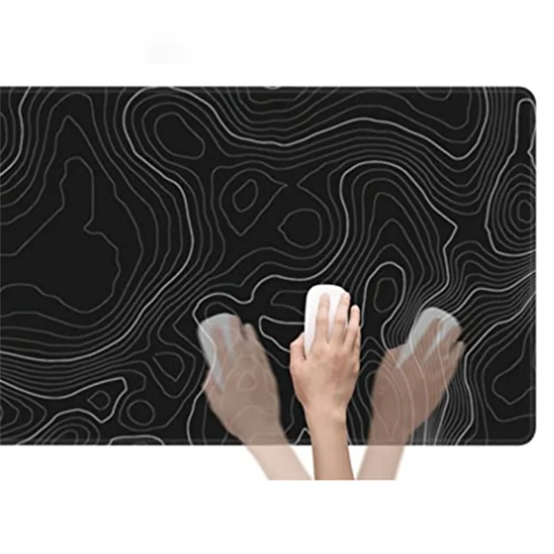 

CMB-pTopographic Contour Extended Big Mouse Pad Computer Keyboard Mouse Mat Mousepad with 3Mm Non-Slip