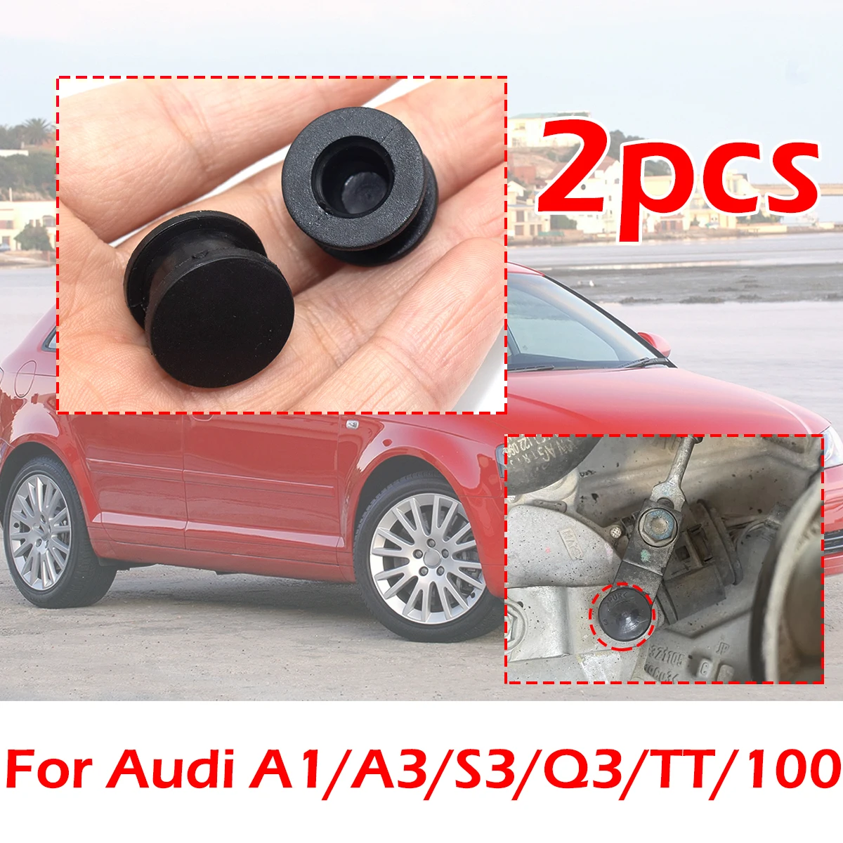

2Pcs For Audi A1 A3 S3 Q3 TT 100 Gear Shifting Cable End Linkage Connector Bushing Replace 09G321397A Transmission Accessories