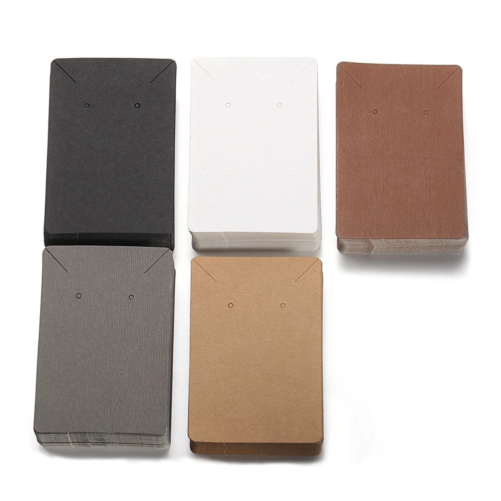 50 Stück/Set Präsentationskarten für Ohrringe und Halsketten, geeignet für Schmuckkästchen und Verpackungen, Kartonanhänger, Papierkarten für Ohrstecker, 6 x 9 cm. – Detail 13
